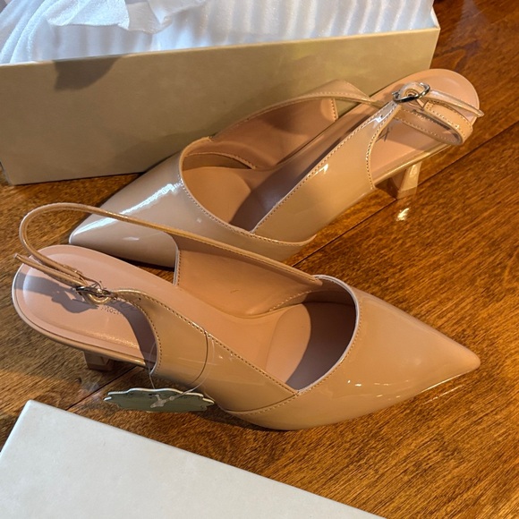 mostrin Shoes - Nude Slingback Heels